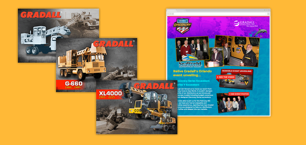 Gradall Ads